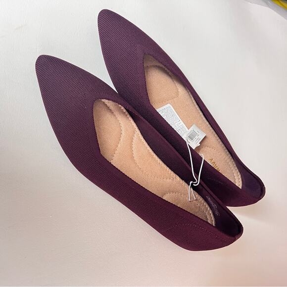 Old Navy Women's  Knit Pointy  Toe Ballet Flats Sz  9.5 - Picture 7 of 11